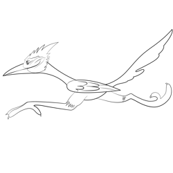 Runaway Roadrunner Free Coloring Page for Kids