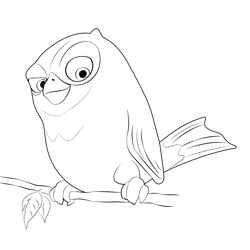 Beautiful Canary Birds Free Coloring Page for Kids