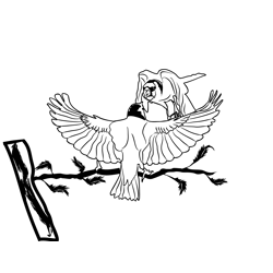 Goldfinch Free Coloring Page for Kids