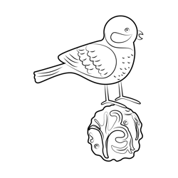Owl Metal Figure Free Coloring Page for Kids