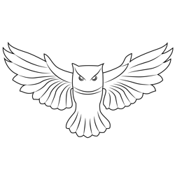 Painted Owl Free Coloring Page for Kids