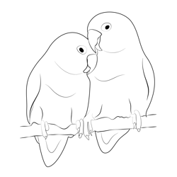 Beautiful Nature Love Free Coloring Page for Kids