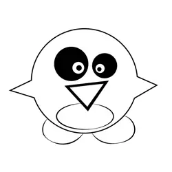 Funny Penguin Free Coloring Page for Kids