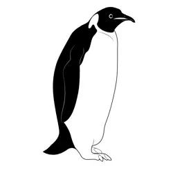 Penguins Free Coloring Page for Kids