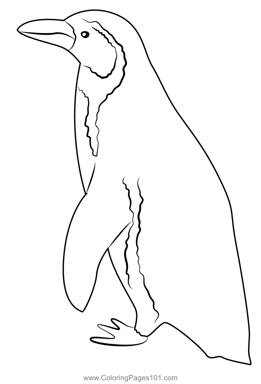 Sad Penguin Coloring Page for Kids - Free Penguins Printable Coloring ...