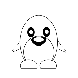 Small Penguin Free Coloring Page for Kids
