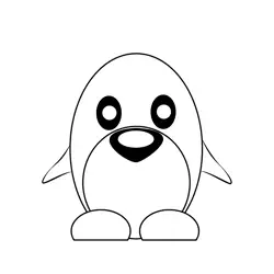 Small Penguin Free Coloring Page for Kids