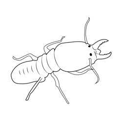 Bigg Ant Free Coloring Page for Kids