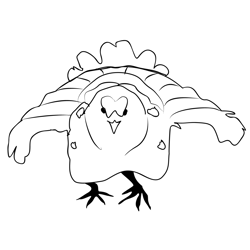 Black Grouse 3 Free Coloring Page for Kids