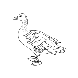 Bean Goose 2 Free Coloring Page for Kids