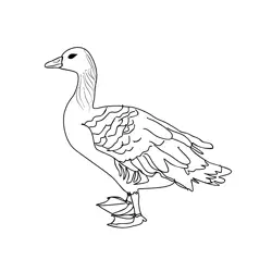 Bean Goose 2 Free Coloring Page for Kids