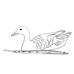 Bean Goose 3 Free Coloring Page for Kids