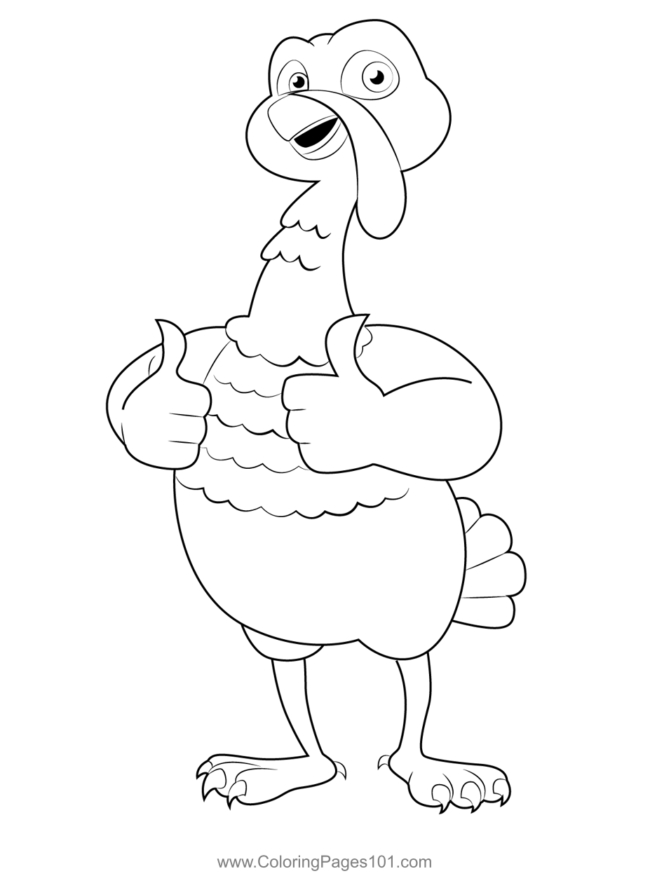 Happy Thanksgiving Turkey Coloring Page for Kids - Free Turkeys