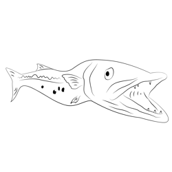 Richie Lott Barracuda Free Coloring Page for Kids