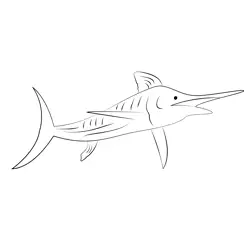 Marlin Moon Free Coloring Page for Kids