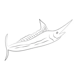 Ruthless Marlin Free Coloring Page for Kids