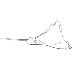 Sting Ray Free Coloring Page for Kids