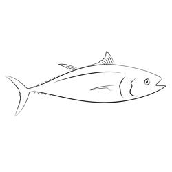 Tuna Catch Free Coloring Page for Kids