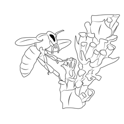 Bumble Bee 1 Free Coloring Page for Kids