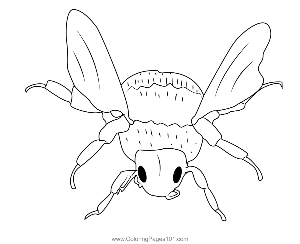 Bumble Bee Coloring Page for Kids - Free Bumblebees Printable Coloring