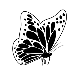 Pink Butterfly 1 Free Coloring Page for Kids