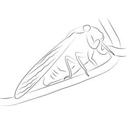 Cicada Green Free Coloring Page for Kids