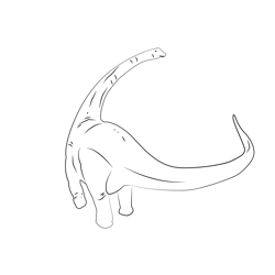 Alamosaurus Free Coloring Page for Kids