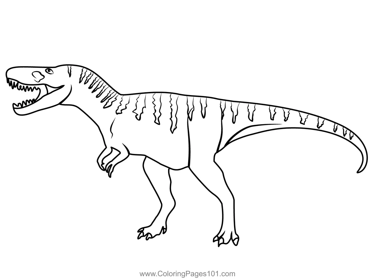 Albertosaurus Coloring Page for Kids - Free Dinosaurs Printable