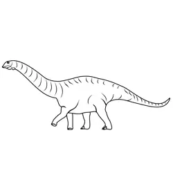 Apatosaurus Free Coloring Page for Kids