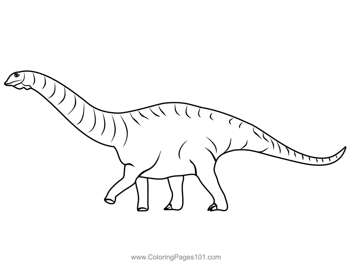 Apatosaurus Coloring Page for Kids - Free Dinosaurs Printable Coloring
