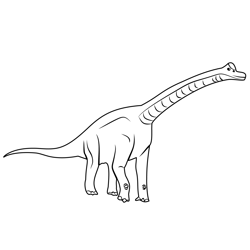 Brachiosaurus Free Coloring Page for Kids