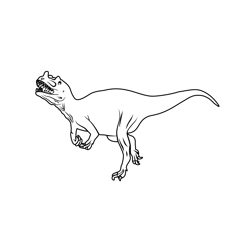 Ceratosaurus Free Coloring Page for Kids