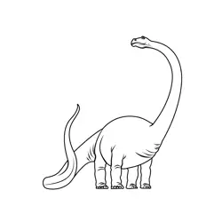 Dinosaur Free Coloring Page for Kids