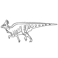 Hadrosaur Free Coloring Page for Kids