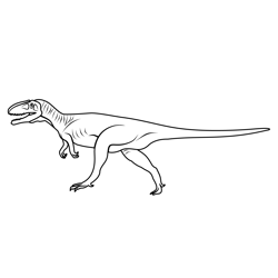 Megalosaurus Free Coloring Page for Kids