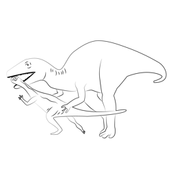 Ornithopod Free Coloring Page for Kids
