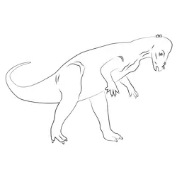 Pachycephalosaurus Dinosaurs Free Coloring Page for Kids