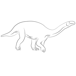 Plateosaurus Free Coloring Page for Kids