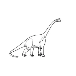 Sauropods Free Coloring Page for Kids