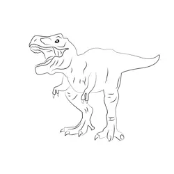 Schleich Trex Free Coloring Page for Kids