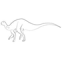 Tenontosaurus Free Coloring Page for Kids