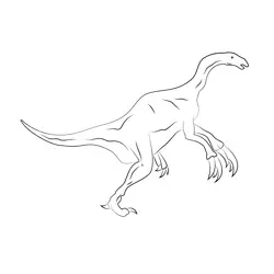 Therizinosaurs Free Coloring Page for Kids
