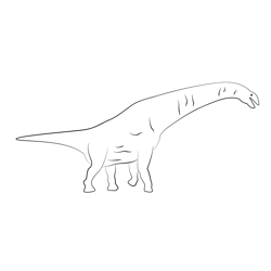 Titanosaurus Colberti Free Coloring Page for Kids