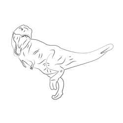 Tyrannosaurs Free Coloring Page for Kids