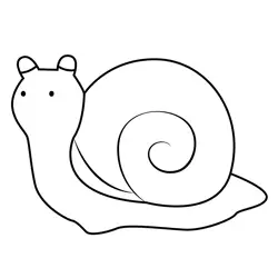 Cemetery Snail Free Coloring Page for Kids