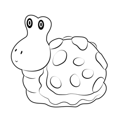 Snail Ceramic Figure Free Coloring Page for Kids