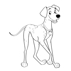 101 Dalmatians Photo Free Coloring Page for Kids