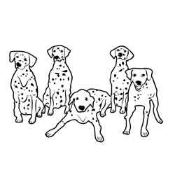 101 Dalmations 3 Free Coloring Page for Kids