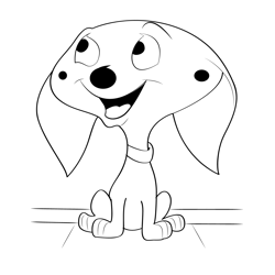 Funiest Dalmatians Free Coloring Page for Kids