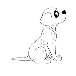 Sad Dalmatians Free Coloring Page for Kids